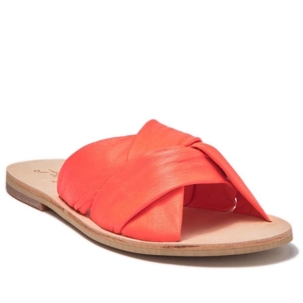 NIB Free People Rio Vista Flat Sandal Coral Pink